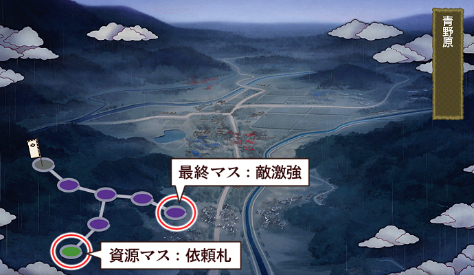 刀剣乱舞：新合戦場「青野原」MAP