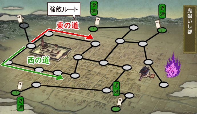 刀剣乱舞イベント2022年1月[都にひそみし鬼退治]MAP